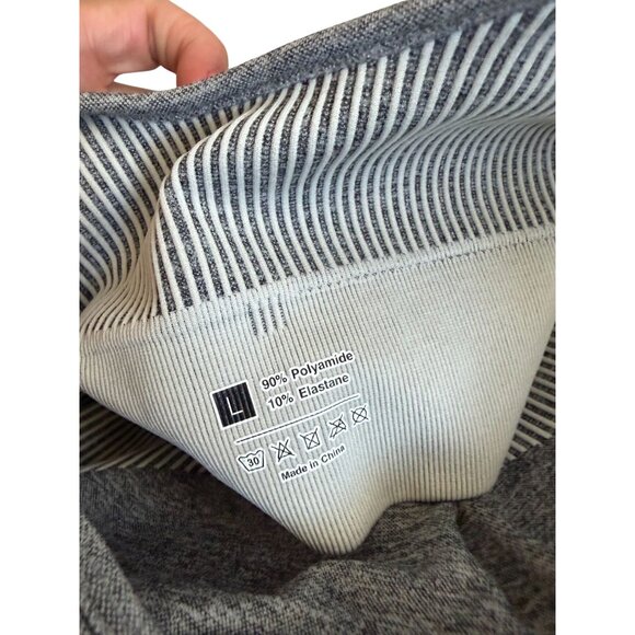 YAZ Gray Colorblock Horus Sports Bra Size Large NEW NWT - Picture 4 of 9